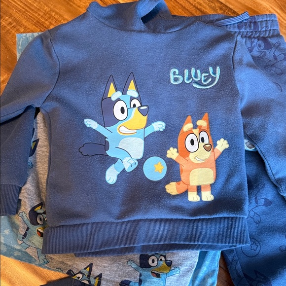 Bluey toddler Shirt and Hoodie Set in 3T - Picture 6 of 7